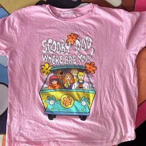Scooby-Doo Pink Kids Short Sleeve Tee